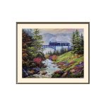(image for) Mountain Railway Counted Cross Stitch Kit